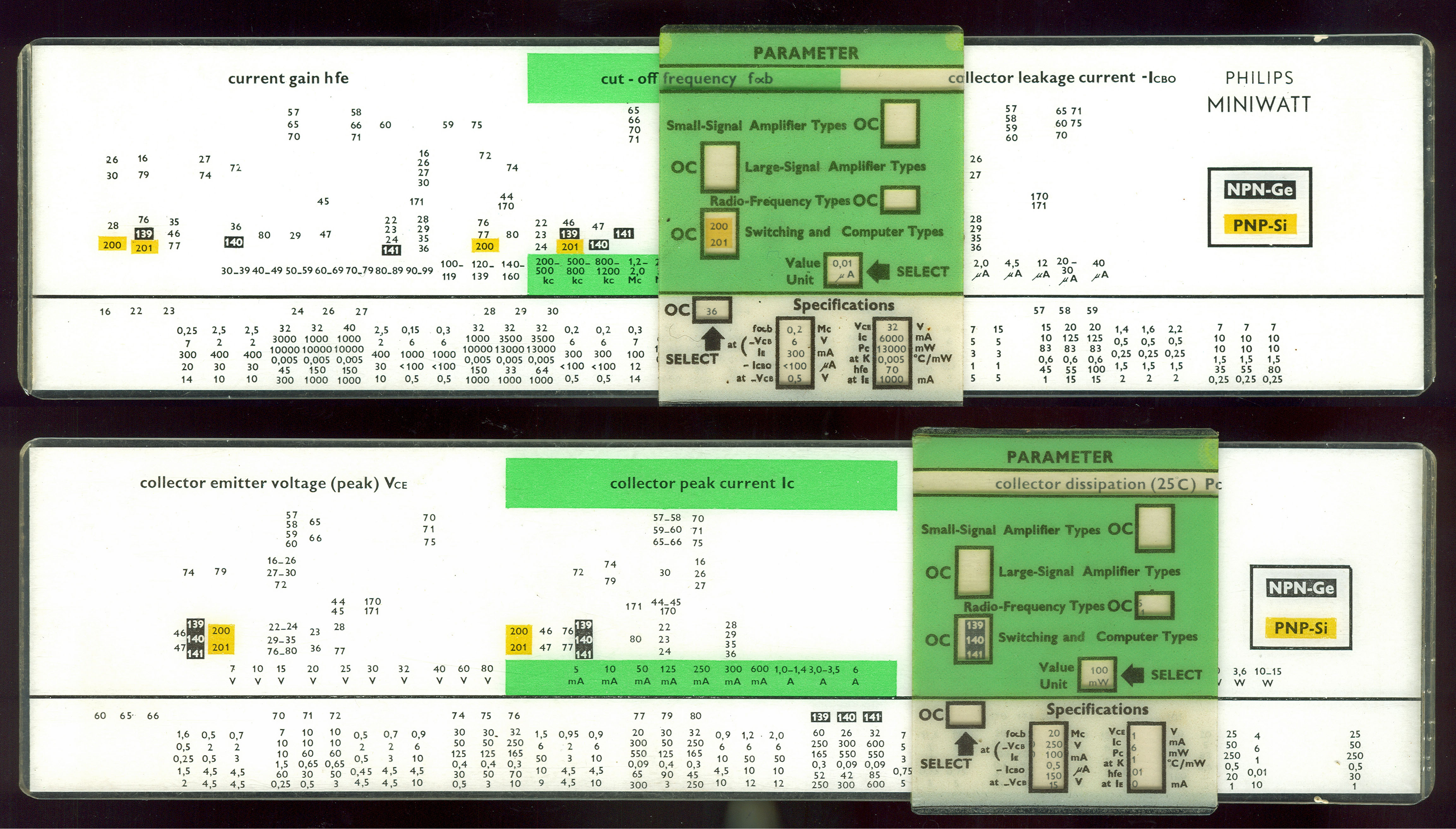 ALRO PHILIPS MINIWATT Transistors (AC-3.05) Electronics