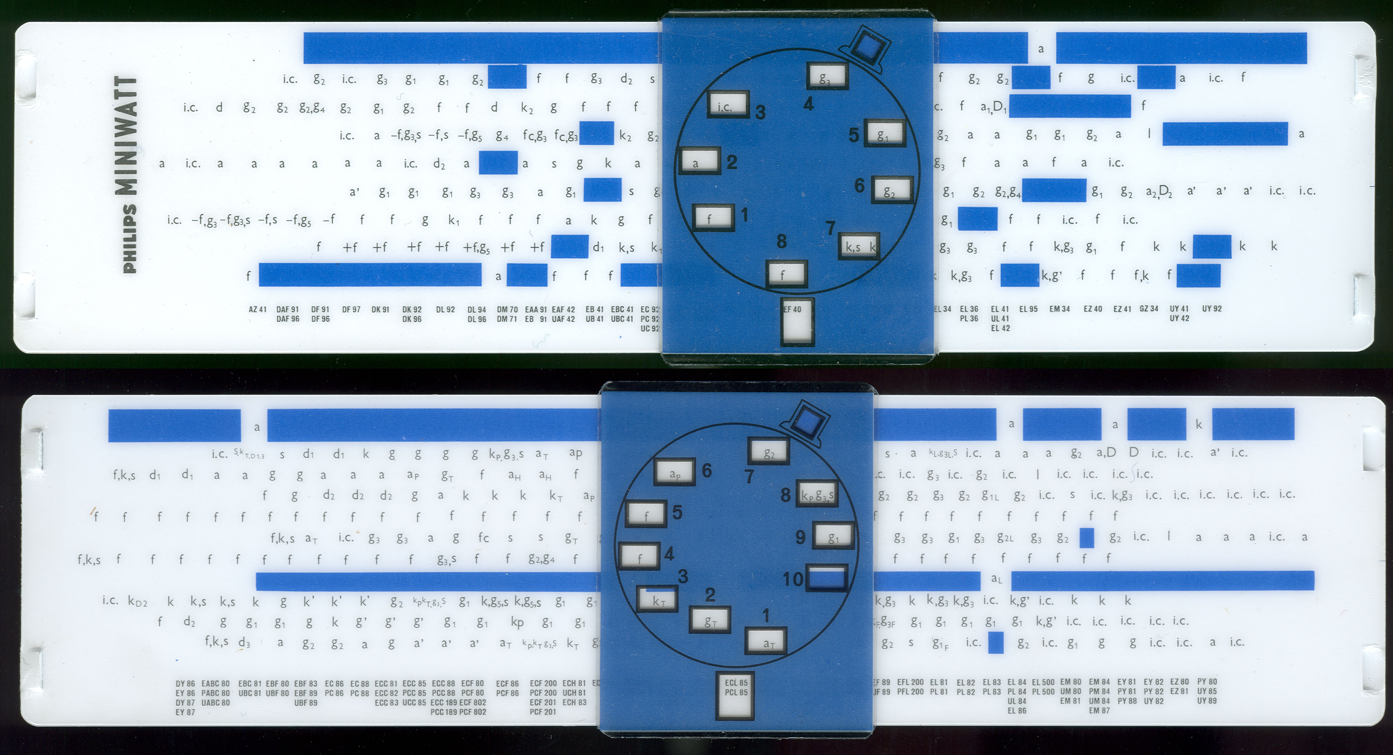 ALRO PHILIPS MINIWATT Valve Pins (AC-3.07) Electronics - blue