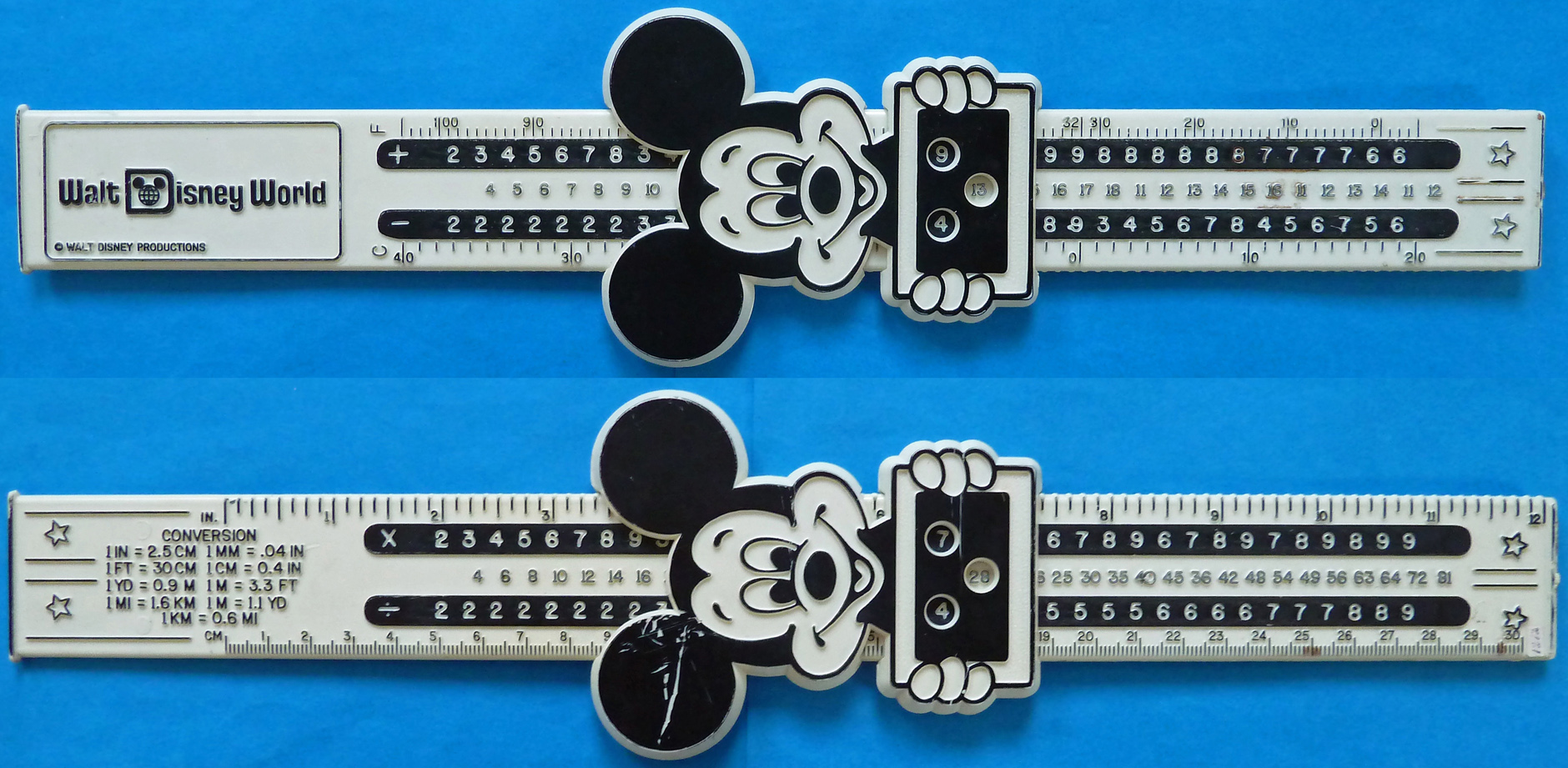 Disney Mickey Mouse Disney World Calculator/Coversion Aid