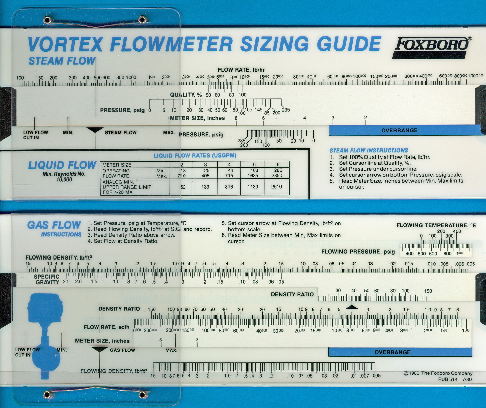 Graphic Calculator Foxboro Flowmeter