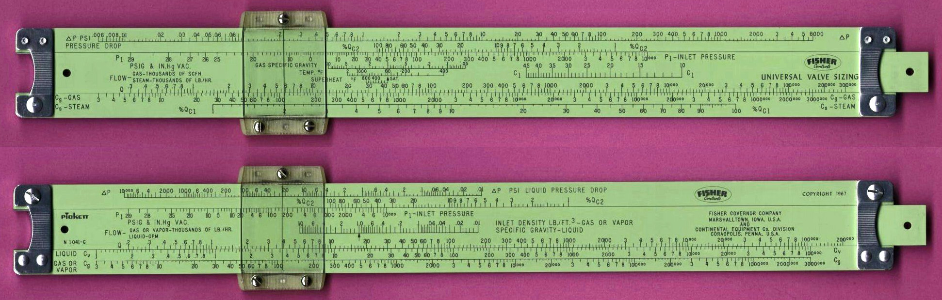 Pickett & Eckel N1041-C Fisher Universal Valve Sizing
