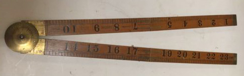 John Rabone & Sons 1165 Joint 4-fold Large Square-hinged Protractor Rule