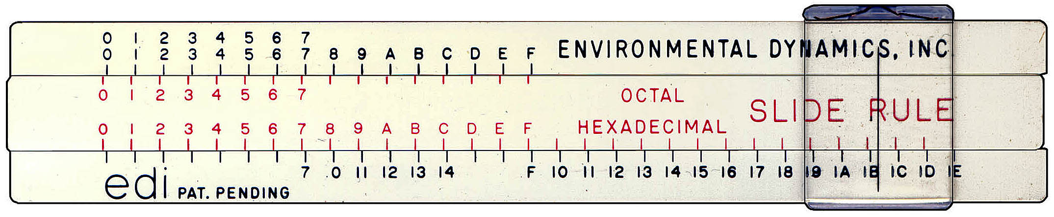 Sterling Plastics (USA) NoName Pocket Octal/Hexadecimal Calculator