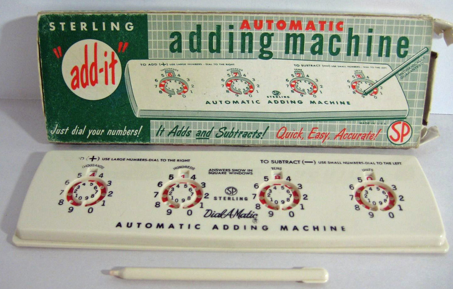 Sterling Plastics (USA) Dial-A-Matic Dial Adder
